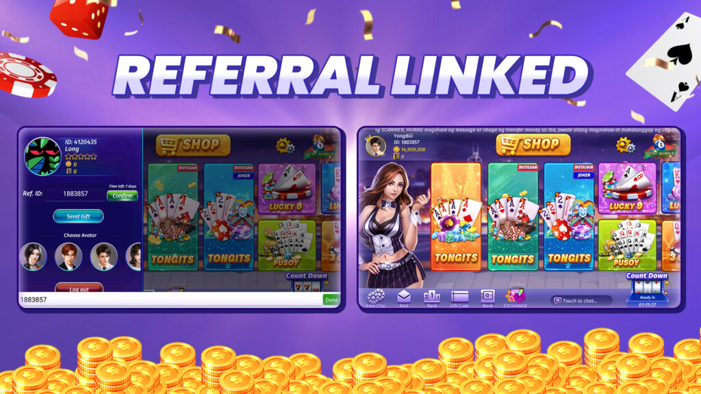 referral link in tongits cash out