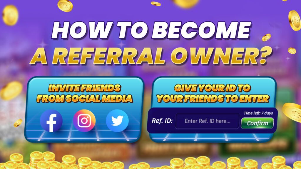 How to become a referral owner in tongits cash out?