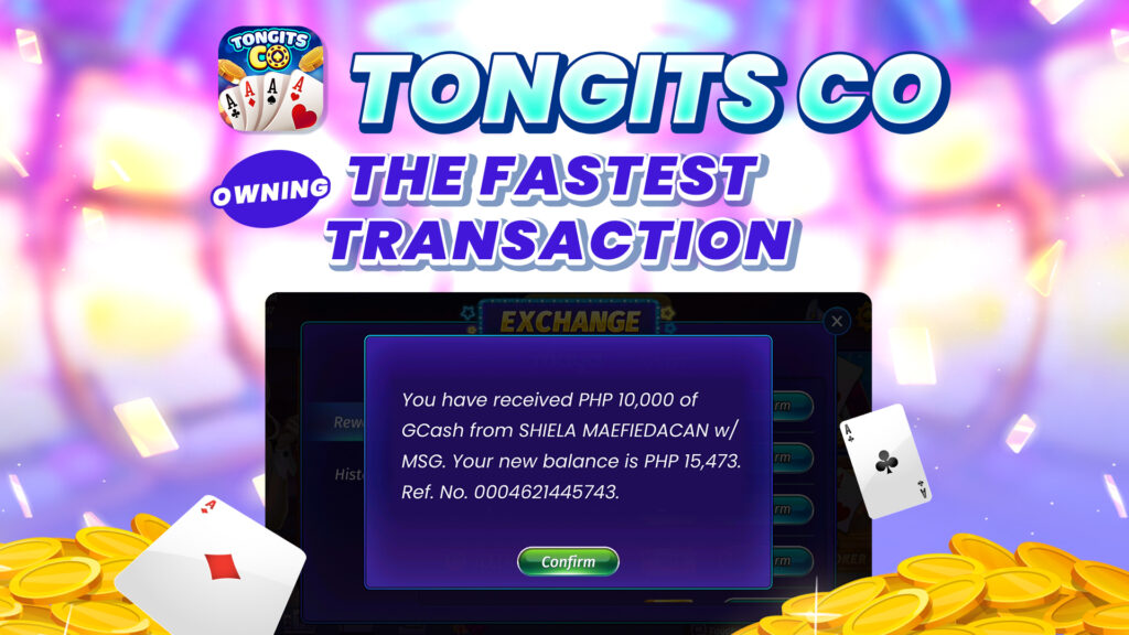 Experience cash out no limit with Tongits CO - The fastest transaction