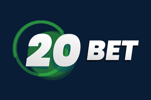 The 20 bet logo with 20 bet text with green color.