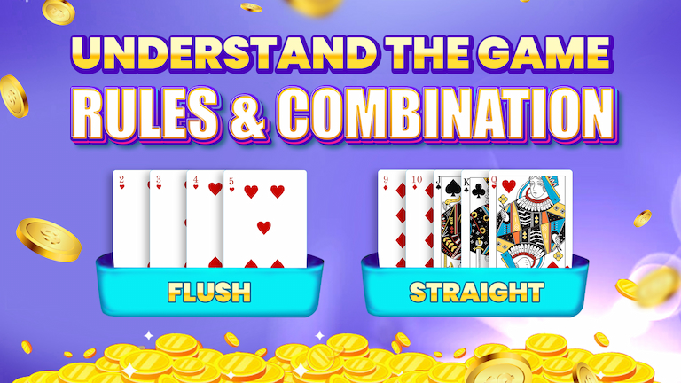 Text Understand the game rules and combination with two hongkongpoker melds, and decoration chips.