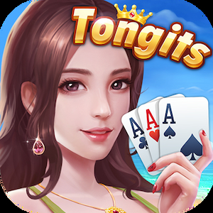 Text Tongits, decoration hot girls holding cards. online casino tongits