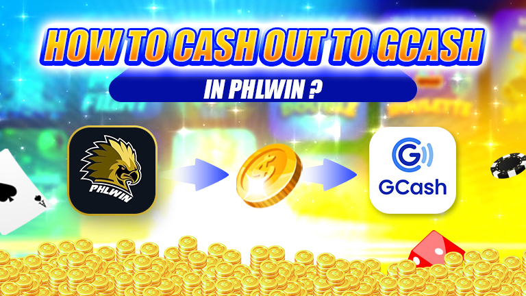 Guide how to cash out to gcash in phlwin? Logo GCash, Logo Phlwin, Chips.