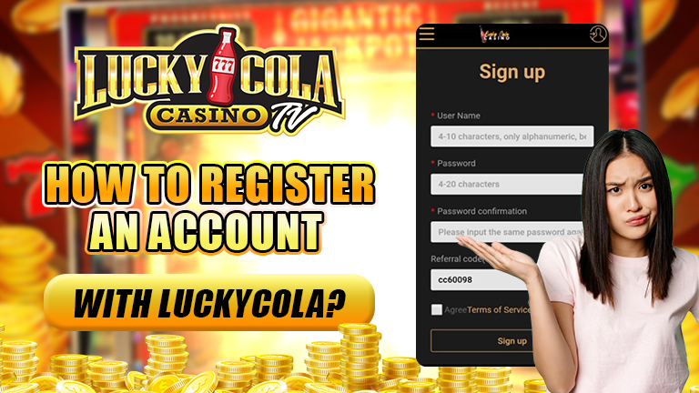 how to register an account with luckycola