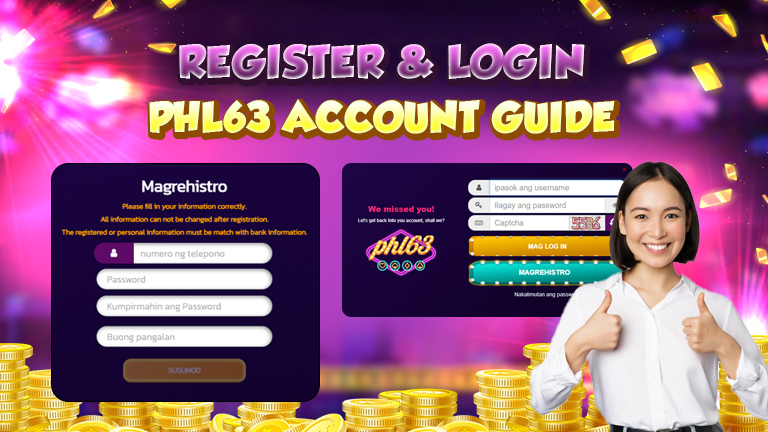 guide on how to register and login phl63 account