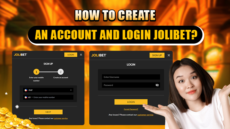 how to create an account and login jolibet
