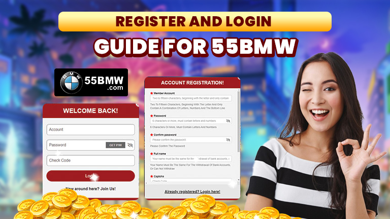 register and login guide for 55bmw