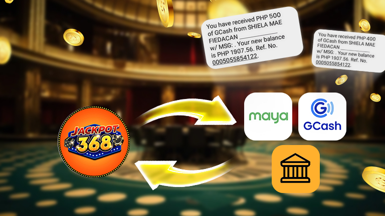 Guidance on how to cash out and deposit in Jackpot 368 through GCash, Maya, and bank.