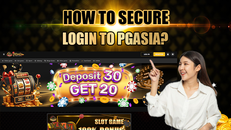 A girl showing how to secure login to PGAsia.