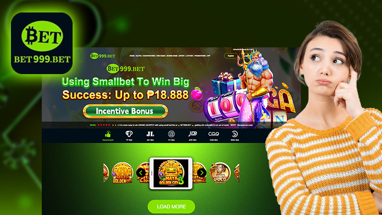An online casino interface with the logo of Bet999