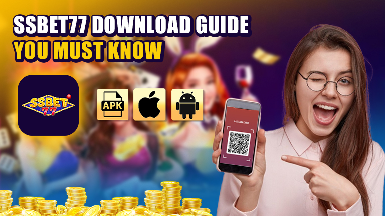 ssBet77 download guide. Demonstrate with logo ssBet77, apk, ios, and android icon.