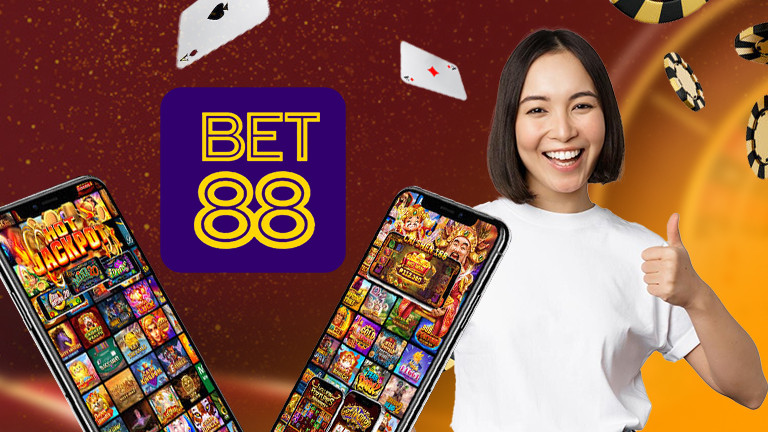 Bet88, demonstrate with logo Bet88 and some game icons.