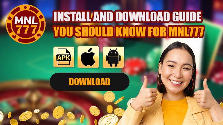 Install and download guide for MNL777, demonstrate with logo and download platform icons