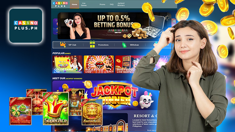 What is Casino Plus, demonstrate with logo Casino Plus and its main interface