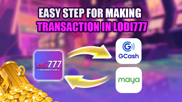 How to deposit and withdraw in Lodi777, demonstrate with logo Lodi777 making transaction with GCash