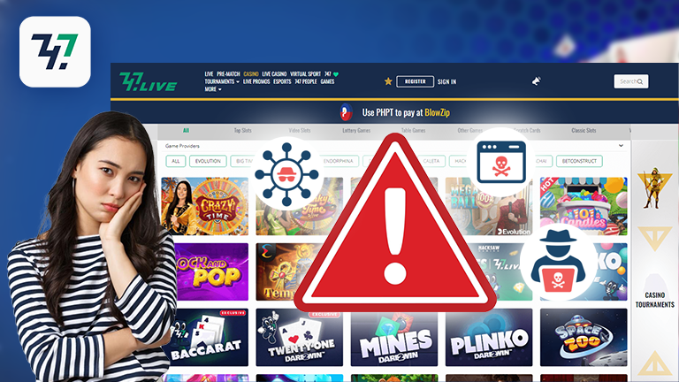 Why you need this 747Live login guide, demonstrate with logo 747Live, 747Live login interface got infected