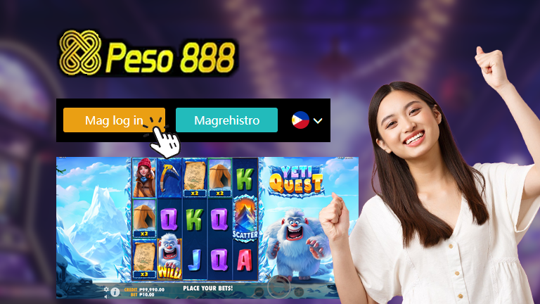 How to login, demonstrated with the logo. button login and the gameplay interface.